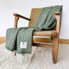 Moss 100% Merino Wool Blanket