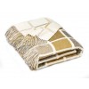 Multiblock Mustard Wool Throw Blanket