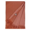 Alpaca Double Sided Throw - Rusted Coral