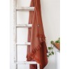 Alpaca Double Sided Throw - Rusted Coral