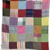 Tweedmill Lifestyle Patchwork Throw with Stone Faux Suede Backing - 180 x 220cms