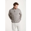 Belleek Troyer Mens Merino Wool Sweater - Heather