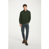 Knockroe Mens Aran Fisherman Raglan Troyer - Green