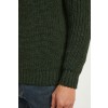 Knockroe Mens Aran Fisherman Raglan Troyer - Green