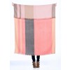 Alpaca Throw Blanket Reversible - Peach Bloom