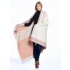 Alpaca Throw Blanket Reversible - Faded Rust