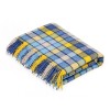 Berlin Blue/Yellow Wool Throw Blanket