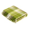 Huntingtower Lime Wool Throw Blanket