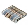 Pure New Wool Wool Throw Blanket - Glen Coe - Aqua - Made in England