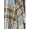 Pure New Wool Wool Throw Blanket - Glen Coe - Aqua - Made in England