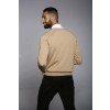 Merino Wool Sport V-Neck - Tan