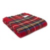 Tweedmill Pure New Wool Tartan Royal Stewart Wool Throw Blanket - 150 x 183cms