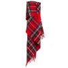 Tweedmill Pure New Wool Tartan Royal Stewart Wool Throw Blanket - 150 x 183cms