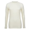 Merino Skins – Unisex Long Sleeve Crew Neck – White - - 100% Australian Merino Wool