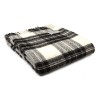 Tweedmill Pure New Wool Tartan Grey Dress Stewart Wool Throw Blanket - 150 x 183cms