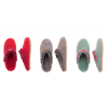 Jeweled Cuff Slippers - Gray