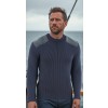 York Woolly Pully Crew Neck Wool Sweater, Blue Grey