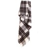 Tweedmill Pure New Wool Tartan Grey Dress Stewart Wool Throw Blanket - 150 x 183cms