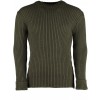 TW Kempton Welbeck Woolly Pully (No Patches) - Olive Wool Sweater