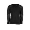 York Woolly Pully V-Neck Wool Sweater, Black