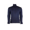 Chatham Woolly Pully Roll Neck Sweater - Navy