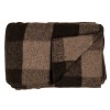 Minus33 White Mountain Woolen Camp & Picnic Wool Blanket - Brown and Tan Plaid