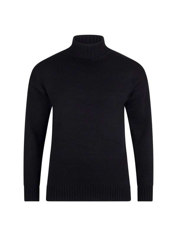 Black woolen sweater hot sale