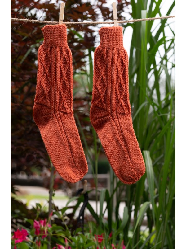 Aran shop wool socks