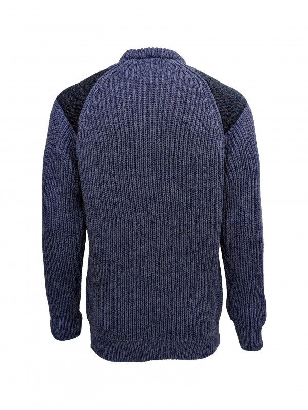 Men's jumper with shoulder patches hotsell