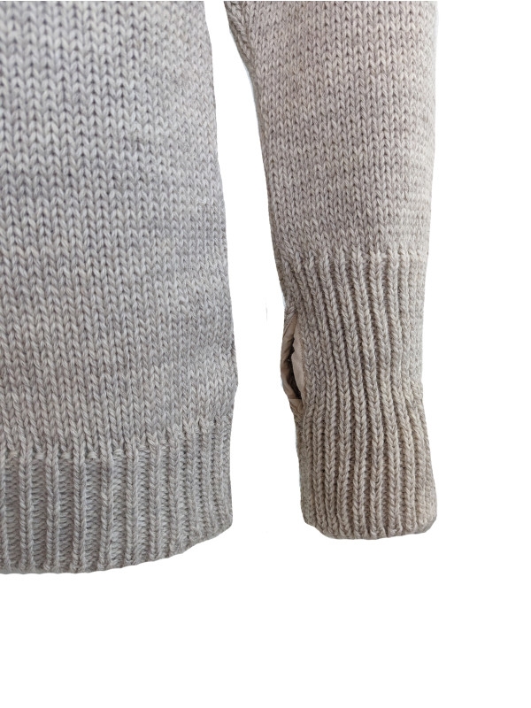 Grampian Undyed Wool Sweater Light Grey Welsh